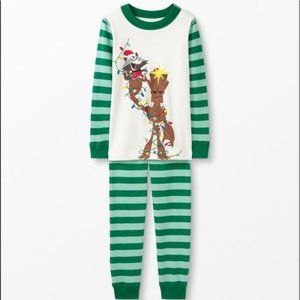 Hanna Anderson Marvel Groot Long John Pajamas In Organic Cotton